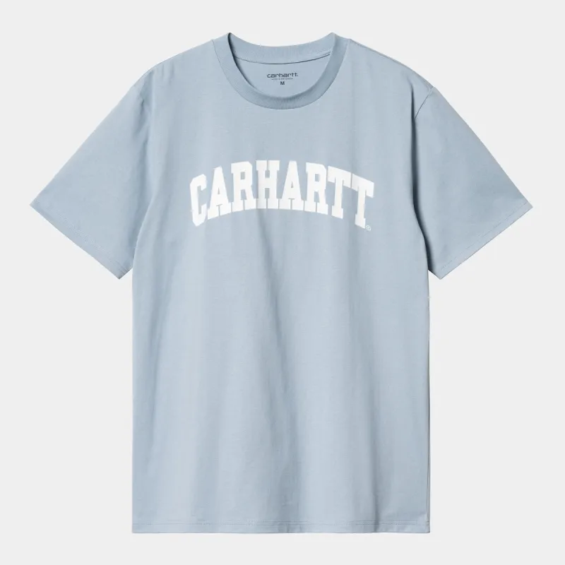 Carhartt WIP Mens University T-Shirt - Dusty Ice sold by The Foot Factory