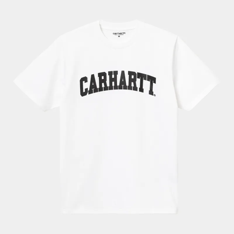 Carhartt WIP Mens University T-Shirt - White sold by The Foot Factory
