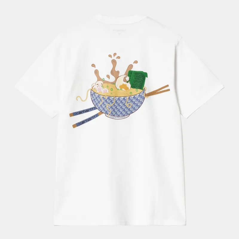 Carhartt WIP Mens Noodle Soup T-Shirt - White sold by The Foot Factory