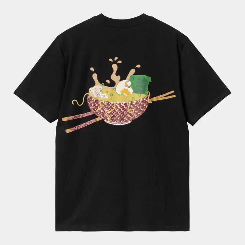 Carhartt WIP Mens Noodle Soup T-Shirt - Black sold by The Foot Factory