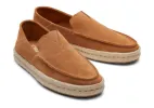 TOMS Mens Alonso Suede Rope Loafer - Tan sold by The Foot Factory
