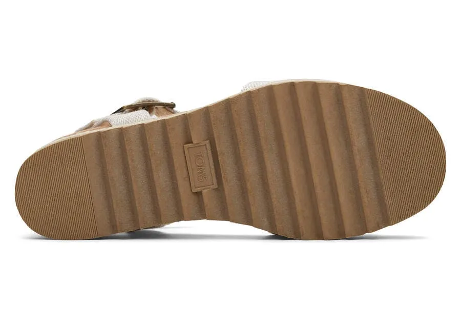 TOMS Womens Diana Wide Width Wedge Sandal - Natural sold by The Foot Factory product image thumbnail 4