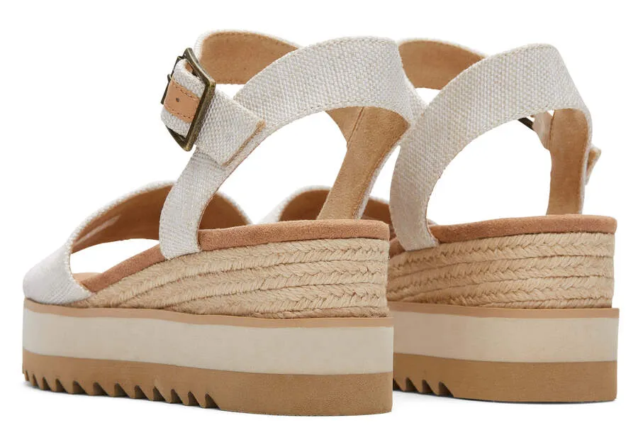 TOMS Womens Diana Wide Width Wedge Sandal - Natural sold by The Foot Factory product image thumbnail 3
