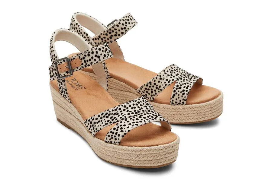 TOMS Womens Audrey Wedge Sandal - Cheetah sold by The Foot Factory product image thumbnail 2