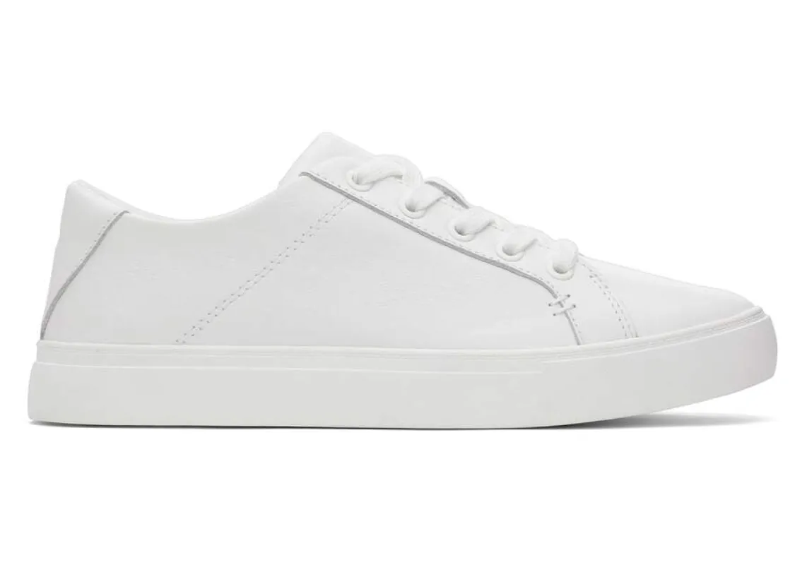 TOMS Womens Kameron Lace-Up Trainers - White sold by The Foot Factory