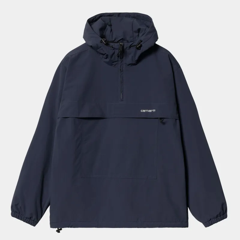 Carhartt WIP Mens Winbreaker Pullover Winter Jacket - Air Force Blue sold by The Foot Factory