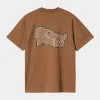Carhartt WIP Mens Brown Ducks T-Shirt - Hamilton Brown sold by The Foot Factory