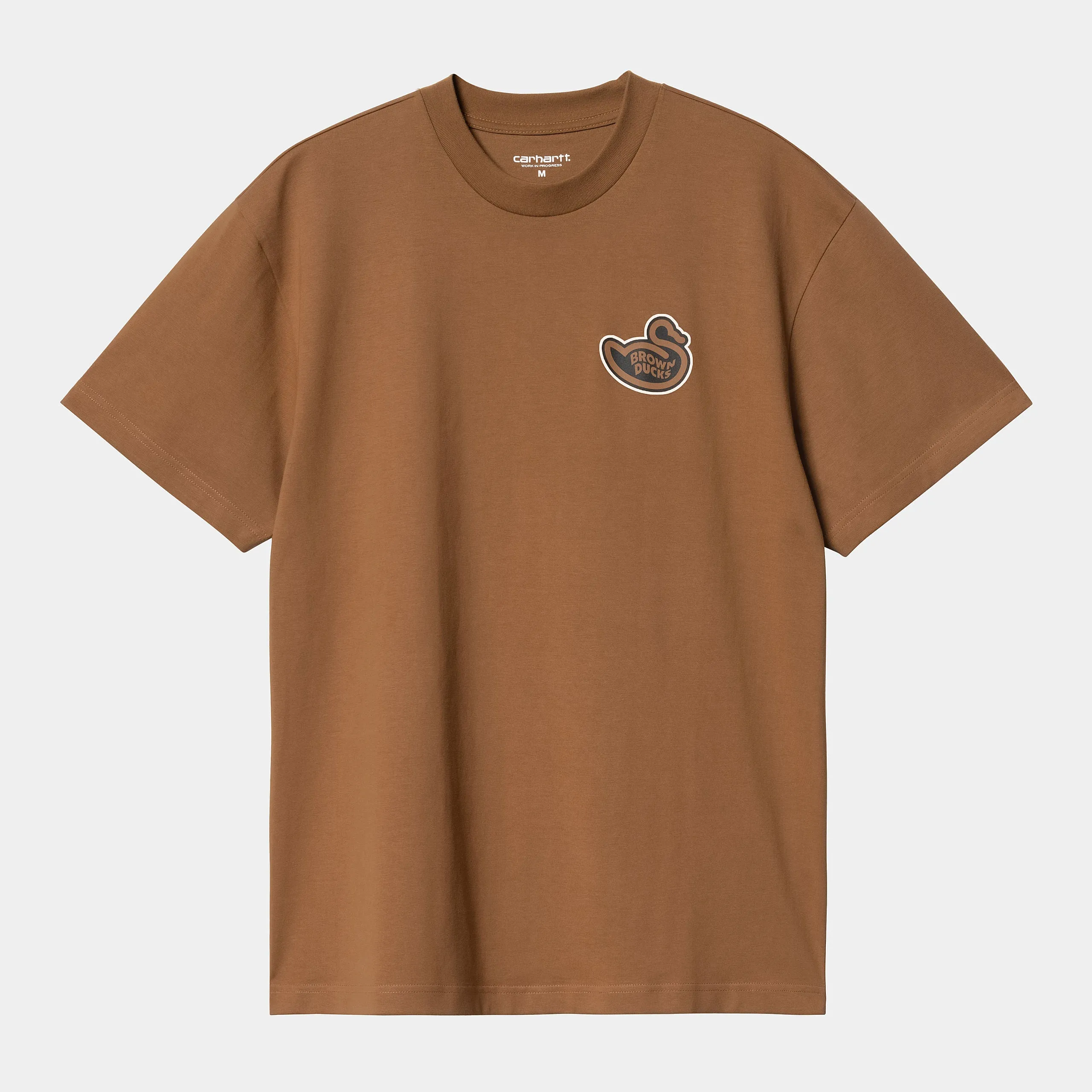 Carhartt WIP Mens Brown Ducks T-Shirt - Hamilton Brown sold by The Foot Factory