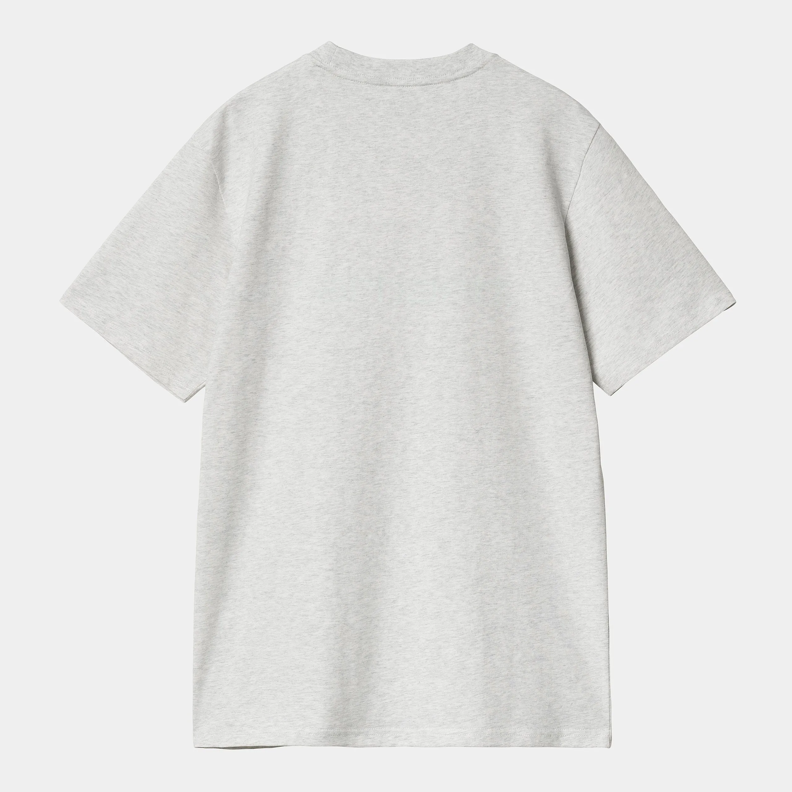 Carhartt WIP Mens Script Short Sleeve T-Shirt - Ash Heather / Duck Blue sold by The Foot Factory product image thumbnail 2