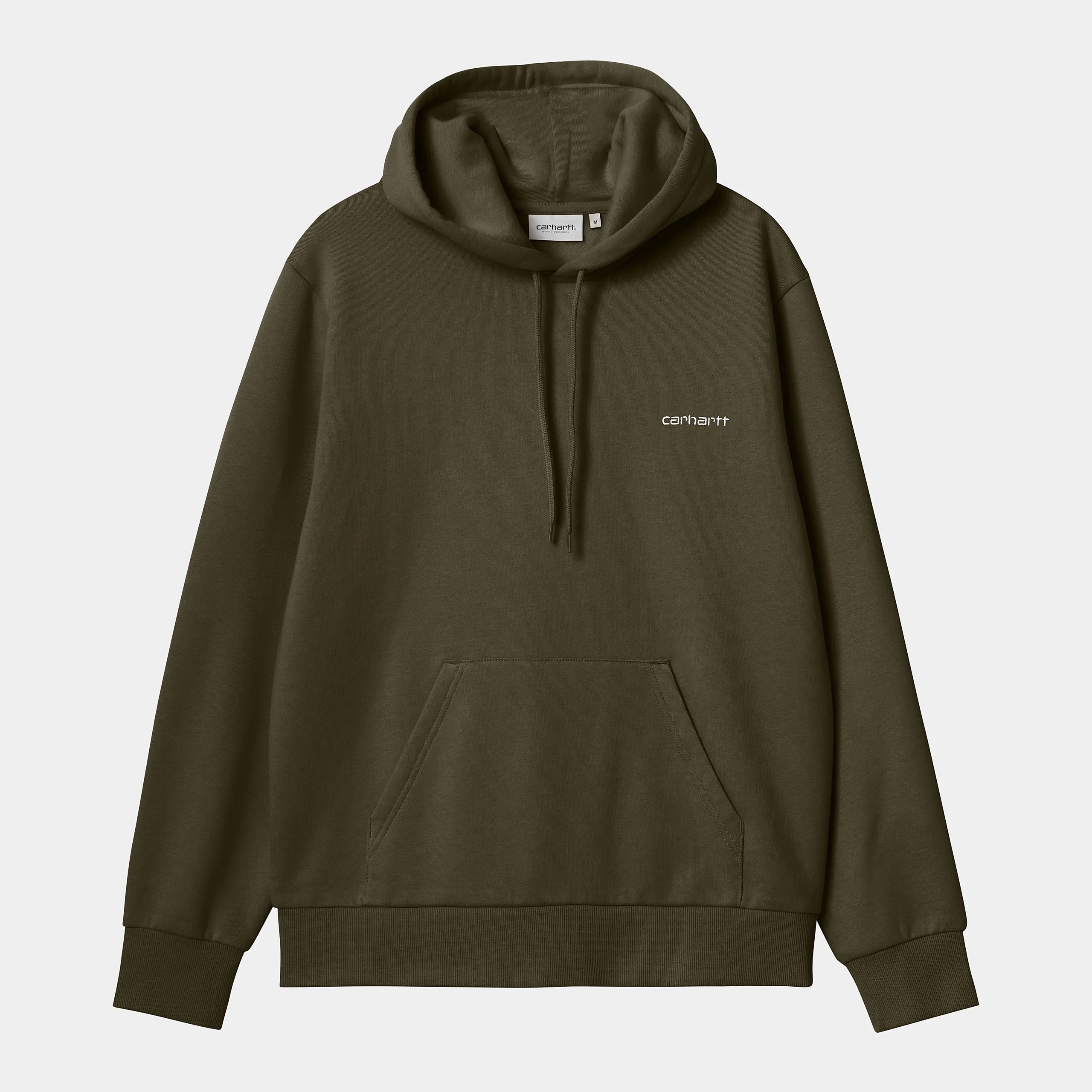 Carhartt WIP Mens Script Embroidery Hoodie - Cypress sold by The Foot Factory