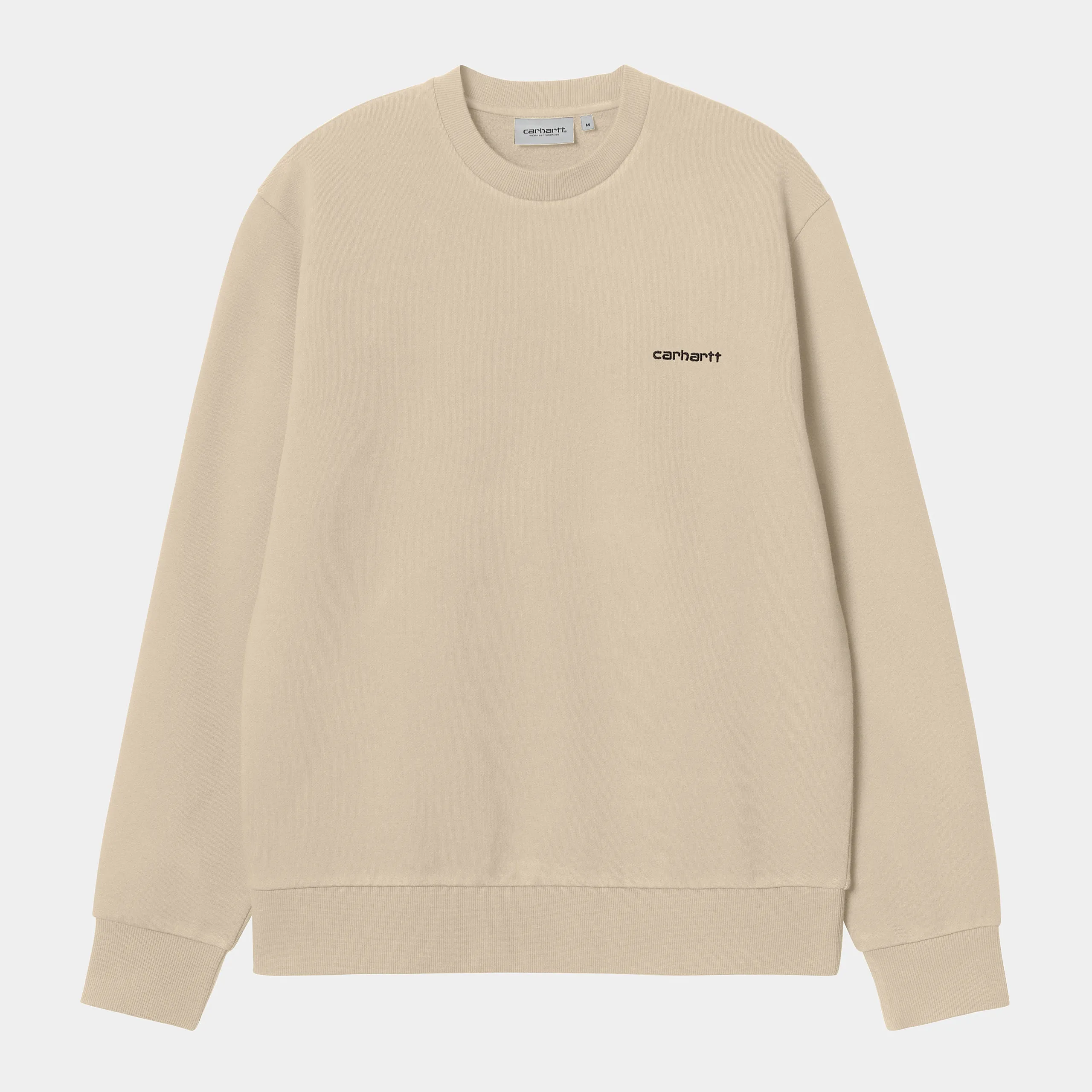 Carhartt WIP Mens Script Embroidery Sweat Top - Wall sold by The Foot Factory
