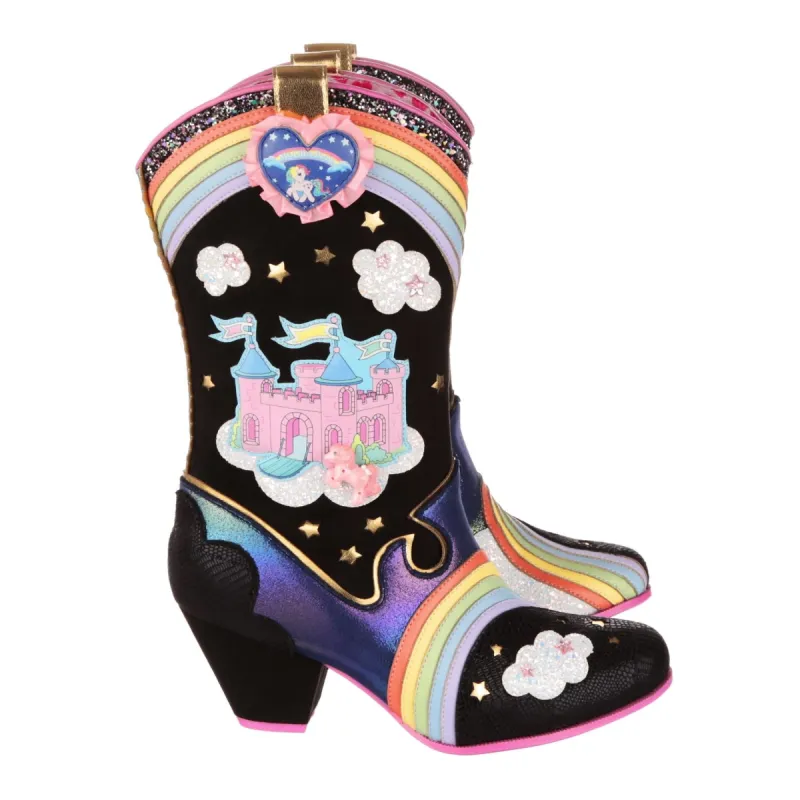 Irregular Choice Womens My Little Pony Rainbow Bridge Boot - Black sold by The Foot Factory