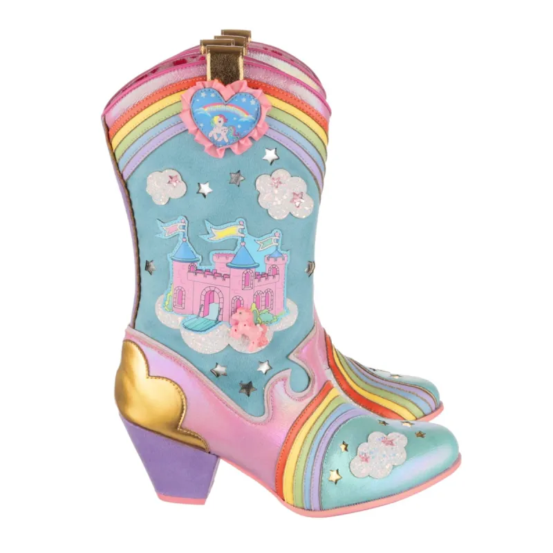 Irregular Choice Womens My Little Pony Rainbow Bridge Boot - Blue / Pink sold by The Foot Factory