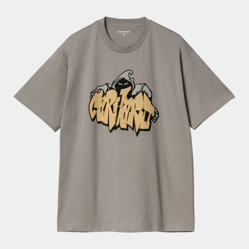 Carhartt WIP Mens Yute Short Sleeve T-Shirt - Misty Grey sold by The Foot Factory