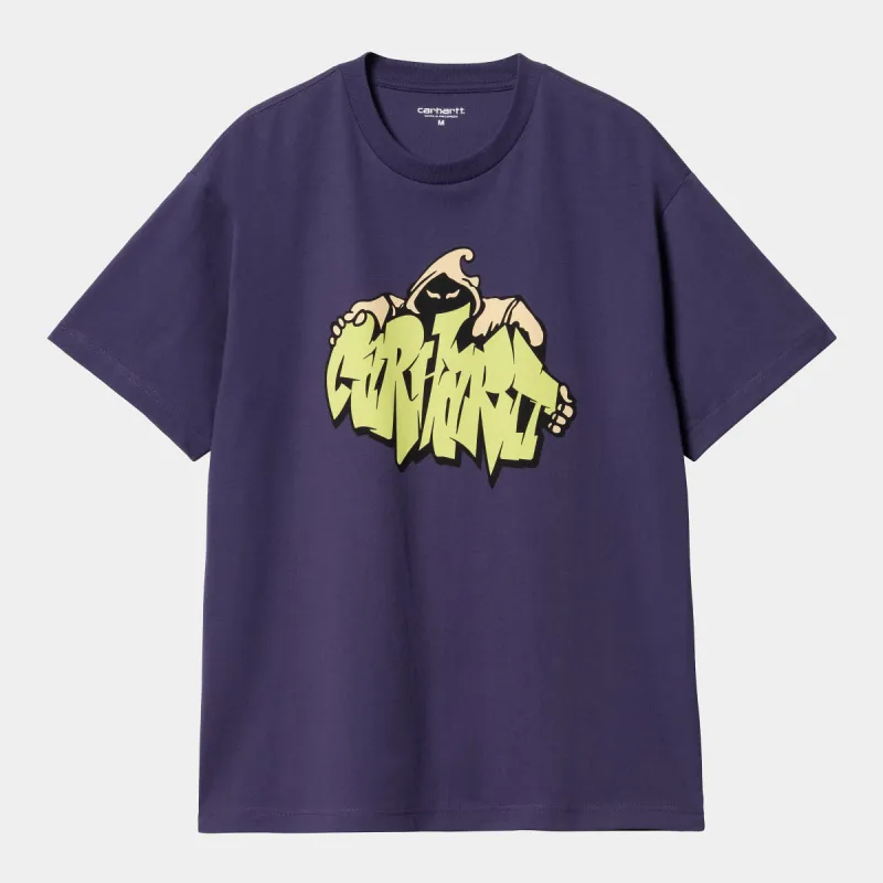Carhartt WIP Mens Yute Short Sleeve T-Shirt - Aura sold by The Foot Factory