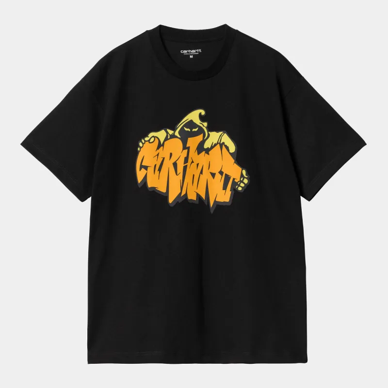 Carhartt WIP Mens Yute Short Sleeve T-Shirt - Black sold by The Foot Factory