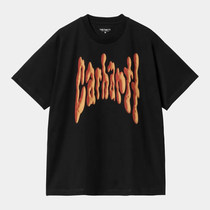 Carhartt WIP Mens Goo Short Sleeve T-Shirt - Black sold by The Foot Factory