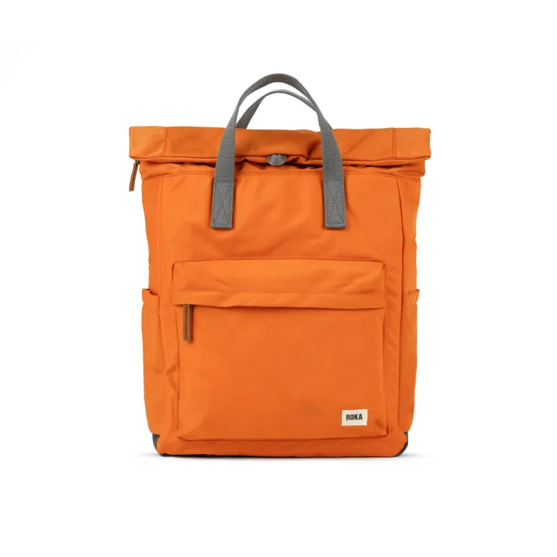ROKA Canfield B Burnt Orange Large Recycled Nylon Bag sold by The Foot Factory