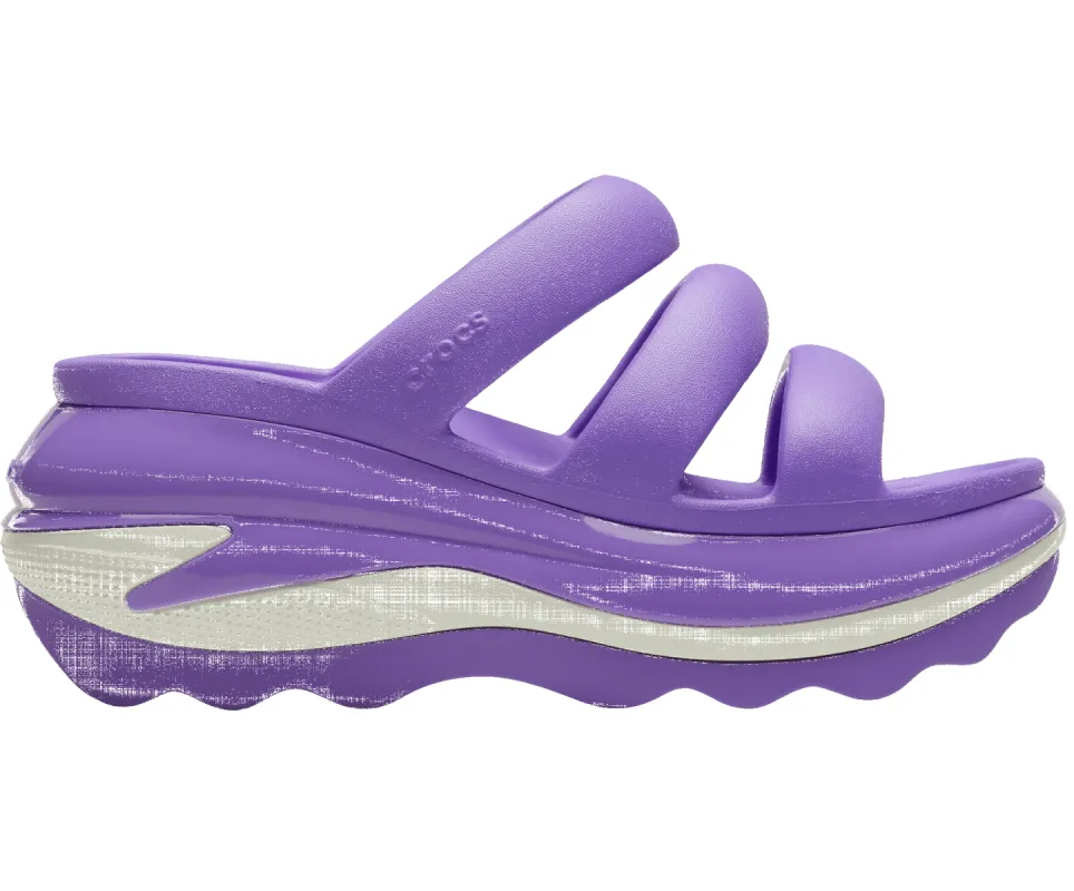 Crocs Unisex Classic Mega Crush Triple Strap Sandal - Galaxy Purple sold by The Foot Factory