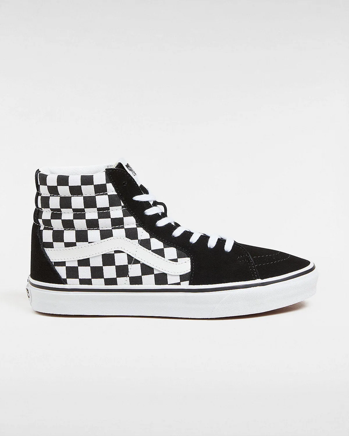 VANS Unisex Sk8-Hi Checkerboard Trainers - Black / White sold by The Foot Factory