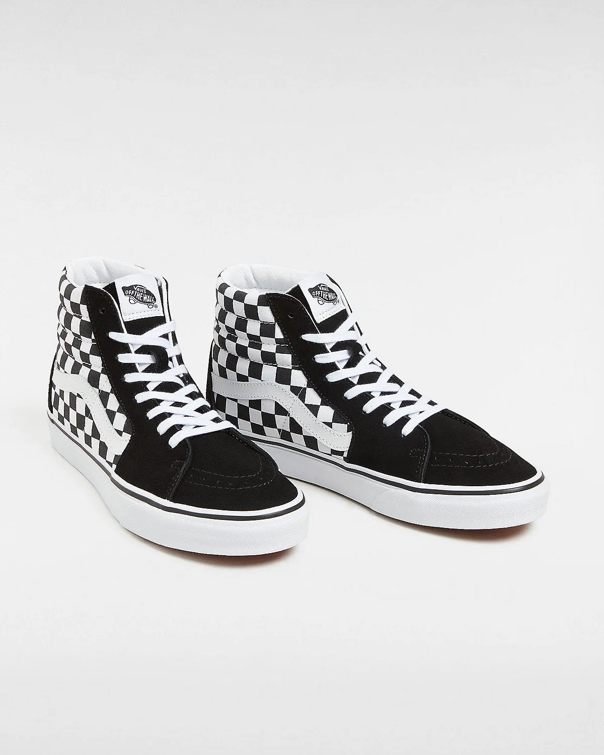 VANS Unisex Sk8-Hi Checkerboard Trainers - Black / White sold by The Foot Factory product image thumbnail 2