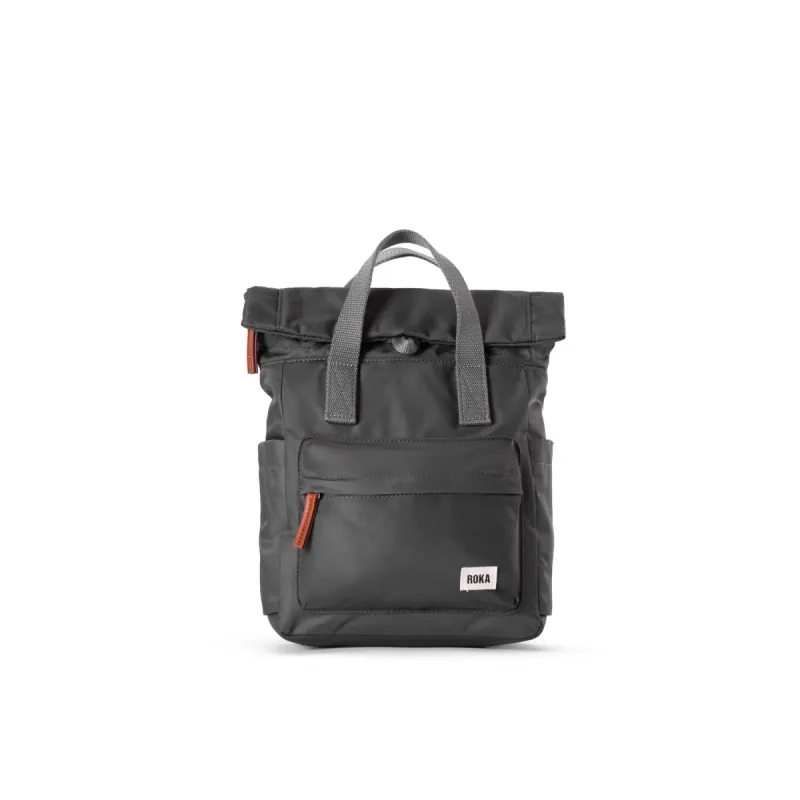 ROKA Canfield B Graphite Small Recycled Nylon Bag sold by The Foot Factory