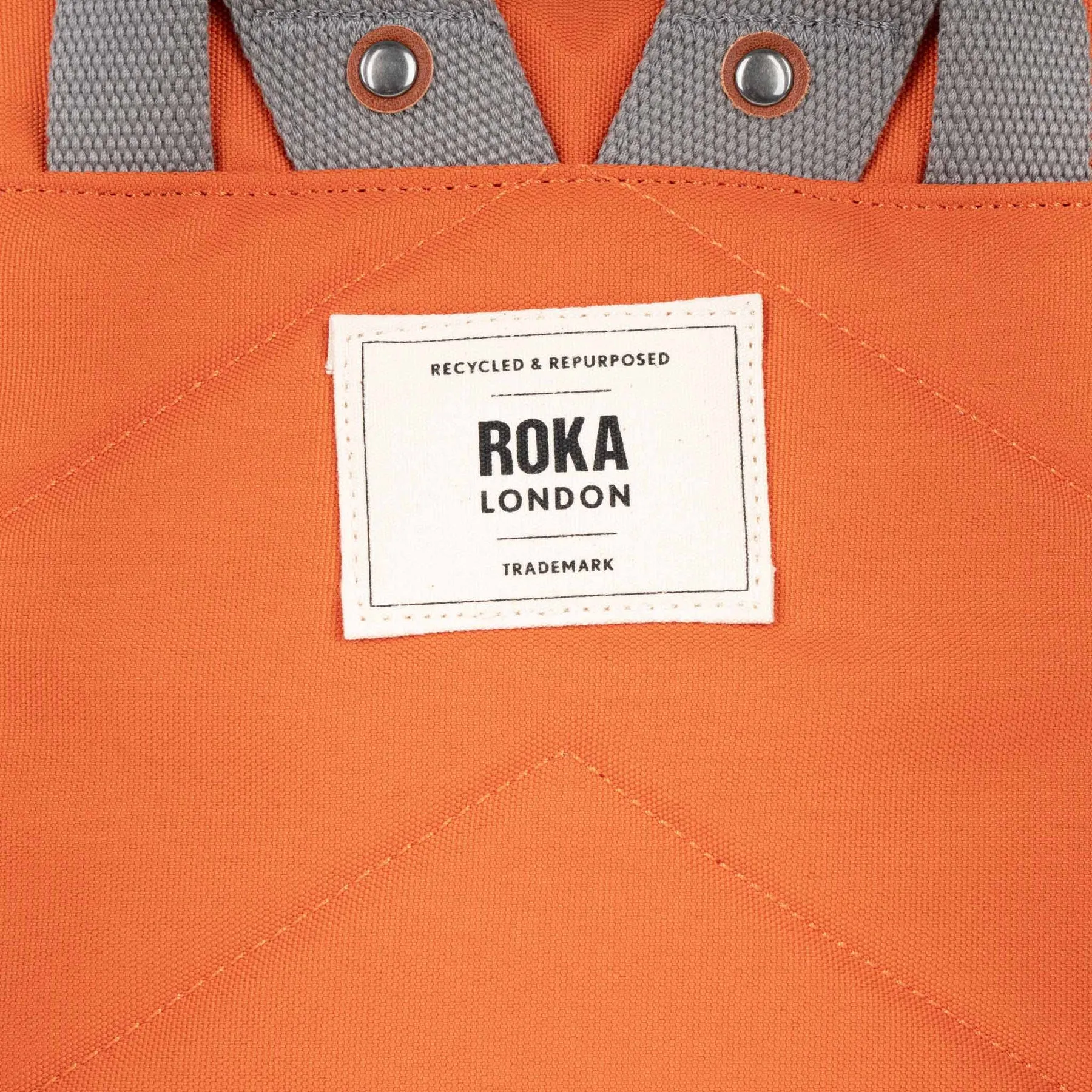 ROKA Waterhouse Atomic Orange Medium Recycled Canvas Bag sold by The Foot Factory product image thumbnail 4