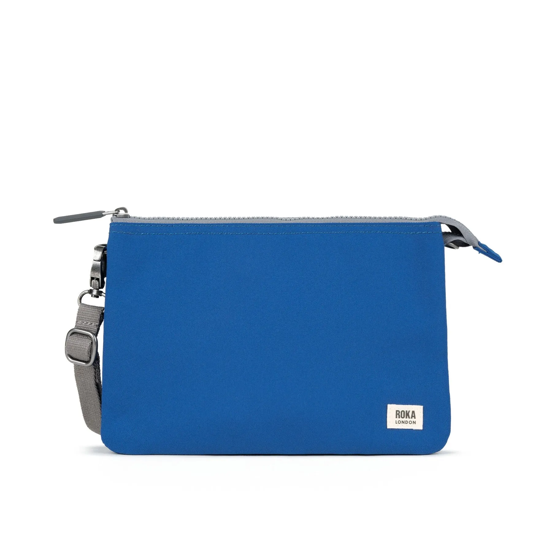 ROKA Carnaby Crossbody Galactic Blue XL Recycled Canvas Bag sold by The Foot Factory