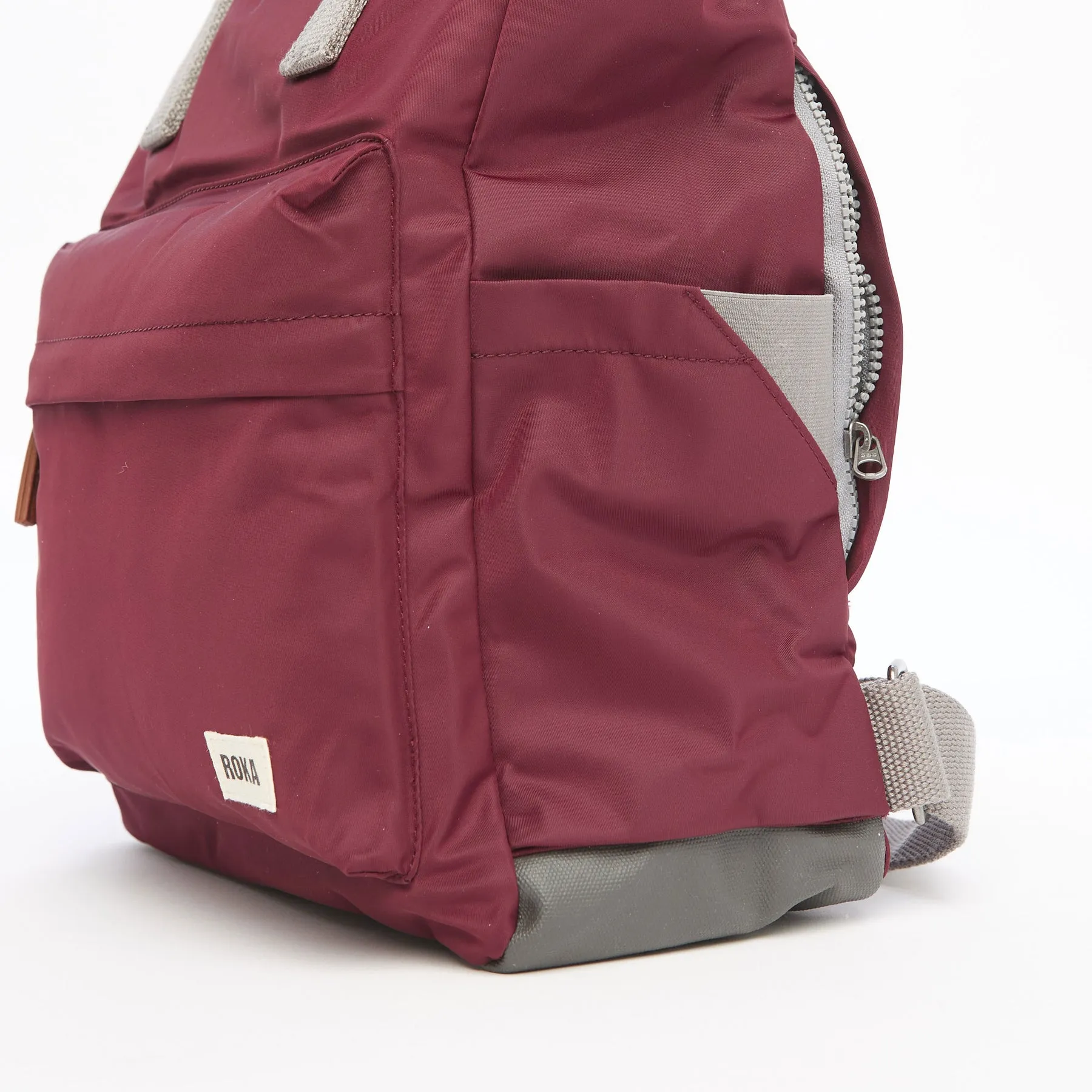 ROKA Canfield B Plum Small Recycled Nylon Bag sold by The Foot Factory product image thumbnail 4