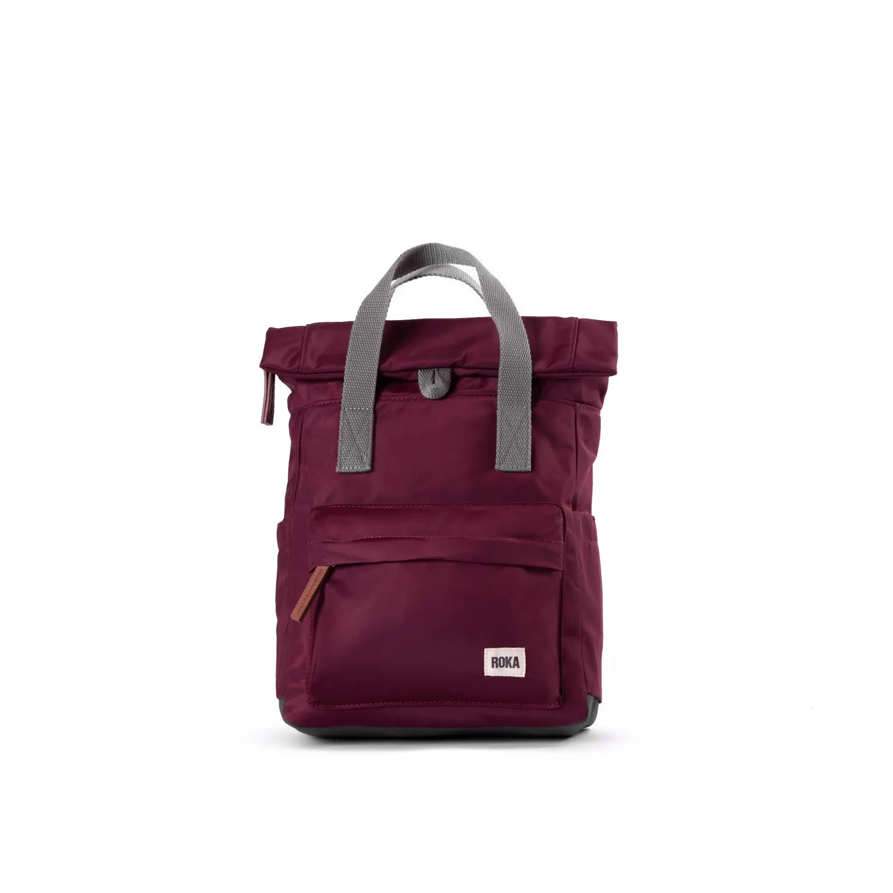 ROKA Canfield B Plum Small Recycled Nylon Bag sold by The Foot Factory
