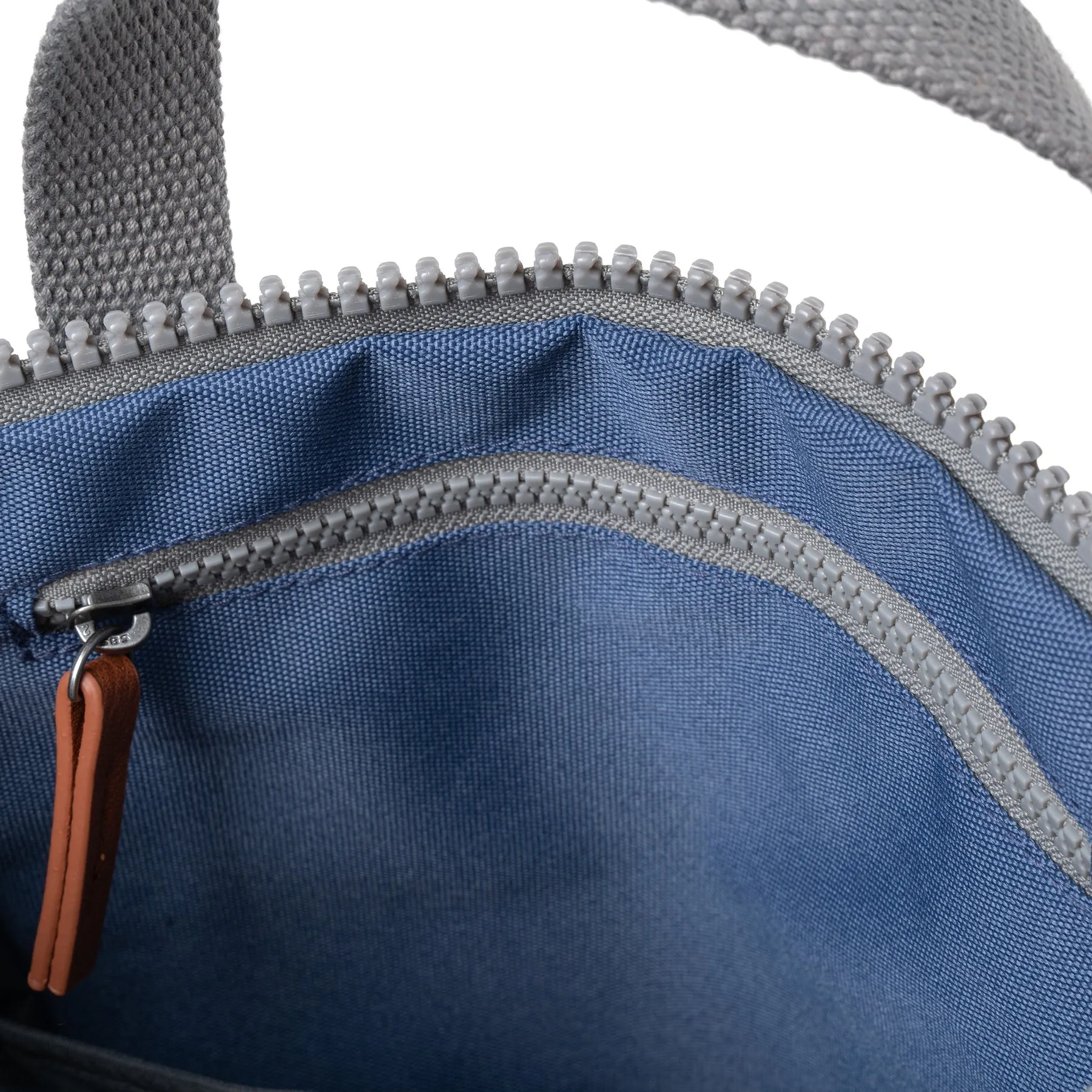 ROKA Finchley A Burnt Blue Medium Recycled Canvas Bag sold by The Foot Factory product image thumbnail 5