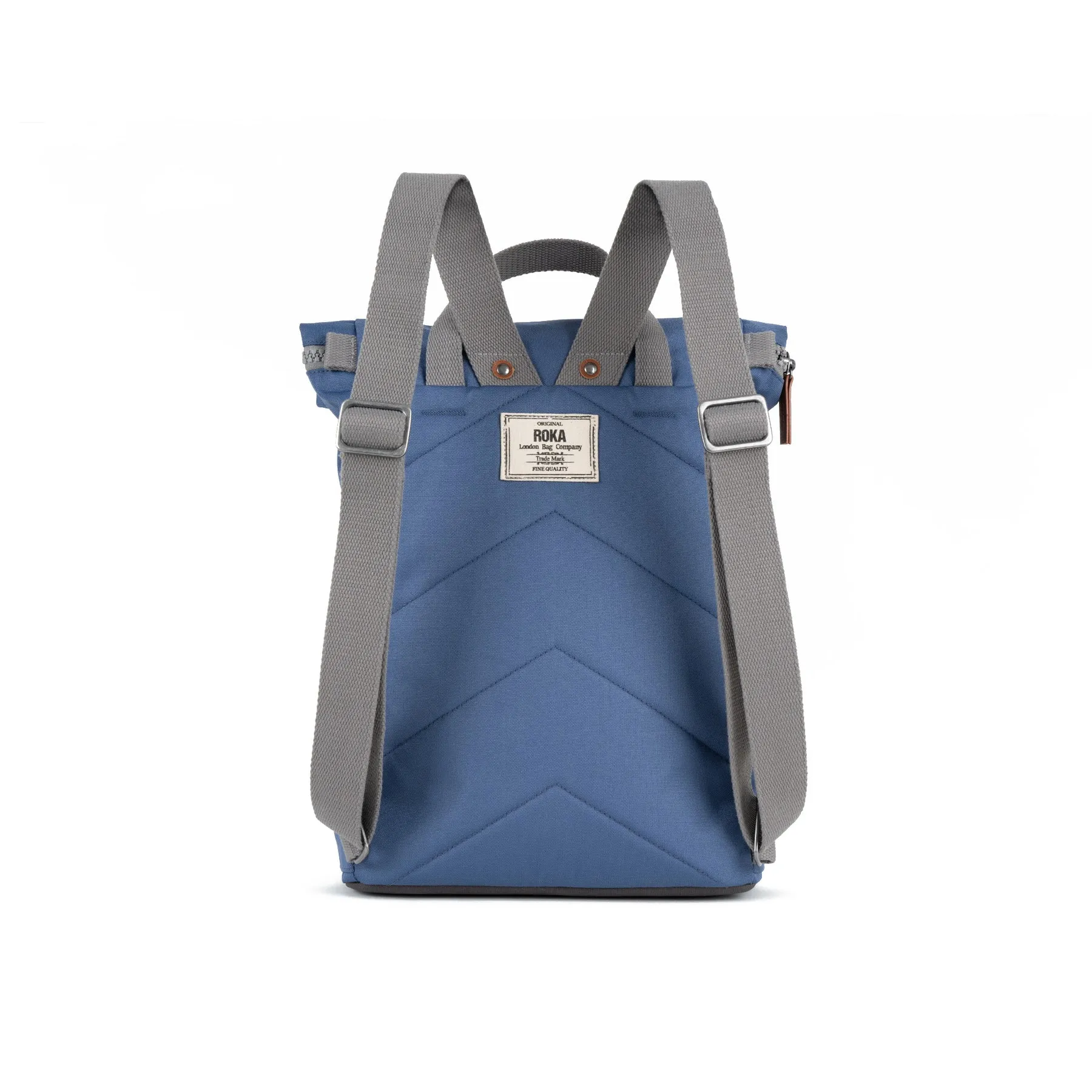 ROKA Finchley A Burnt Blue Medium Recycled Canvas Bag sold by The Foot Factory product image thumbnail 3