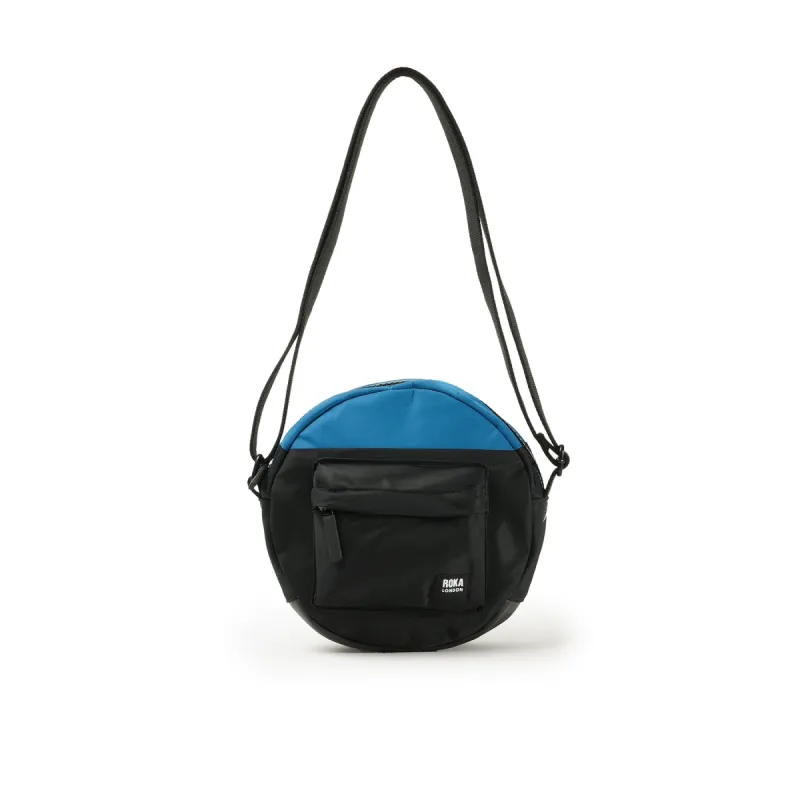 ROKA Creative Waste Paddington B Black / Sea Port Small Recycled Nylon Bag sold by The Foot Factory