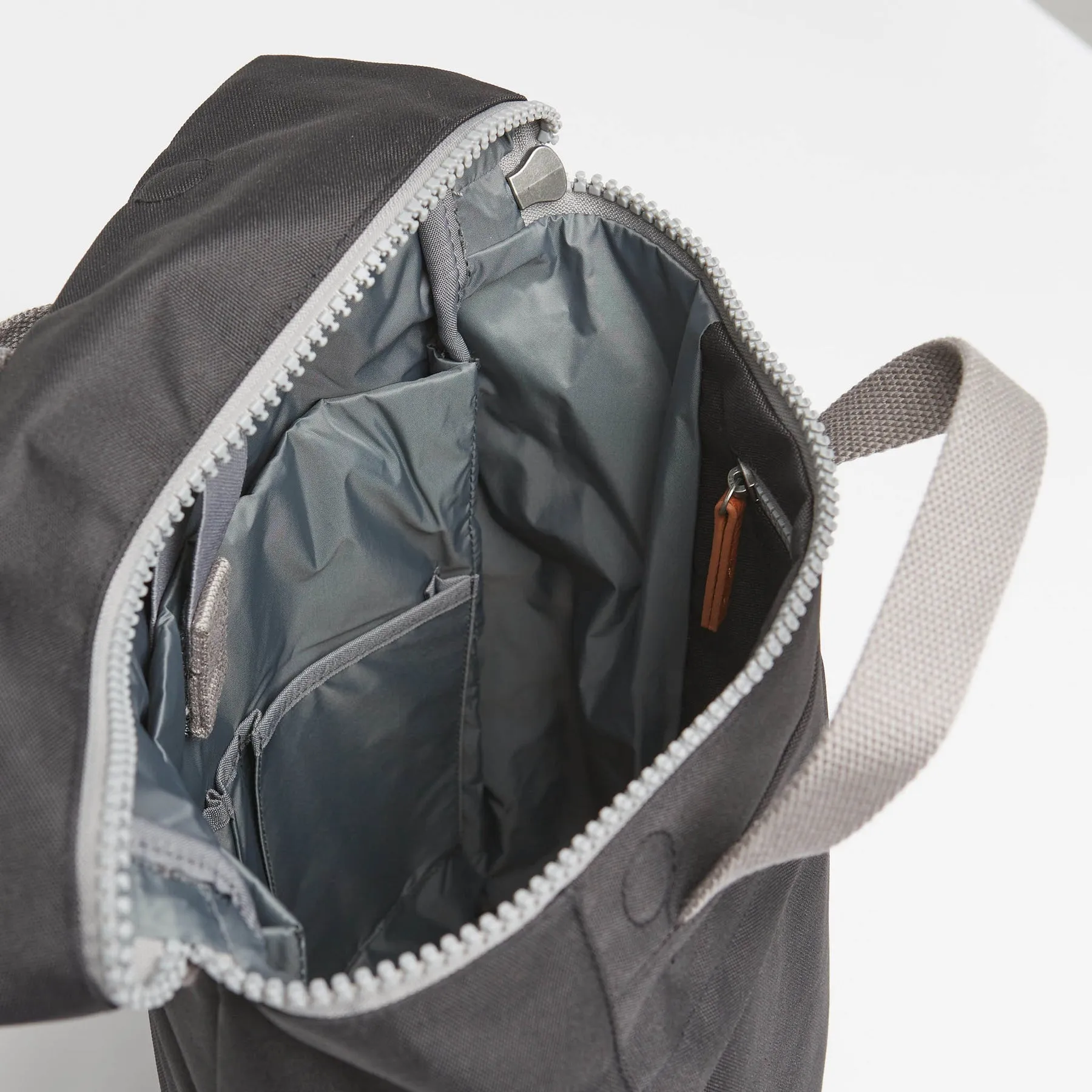 ROKA Finchley A Ash Medium Recycled Canvas Bag sold by The Foot Factory product image thumbnail 5