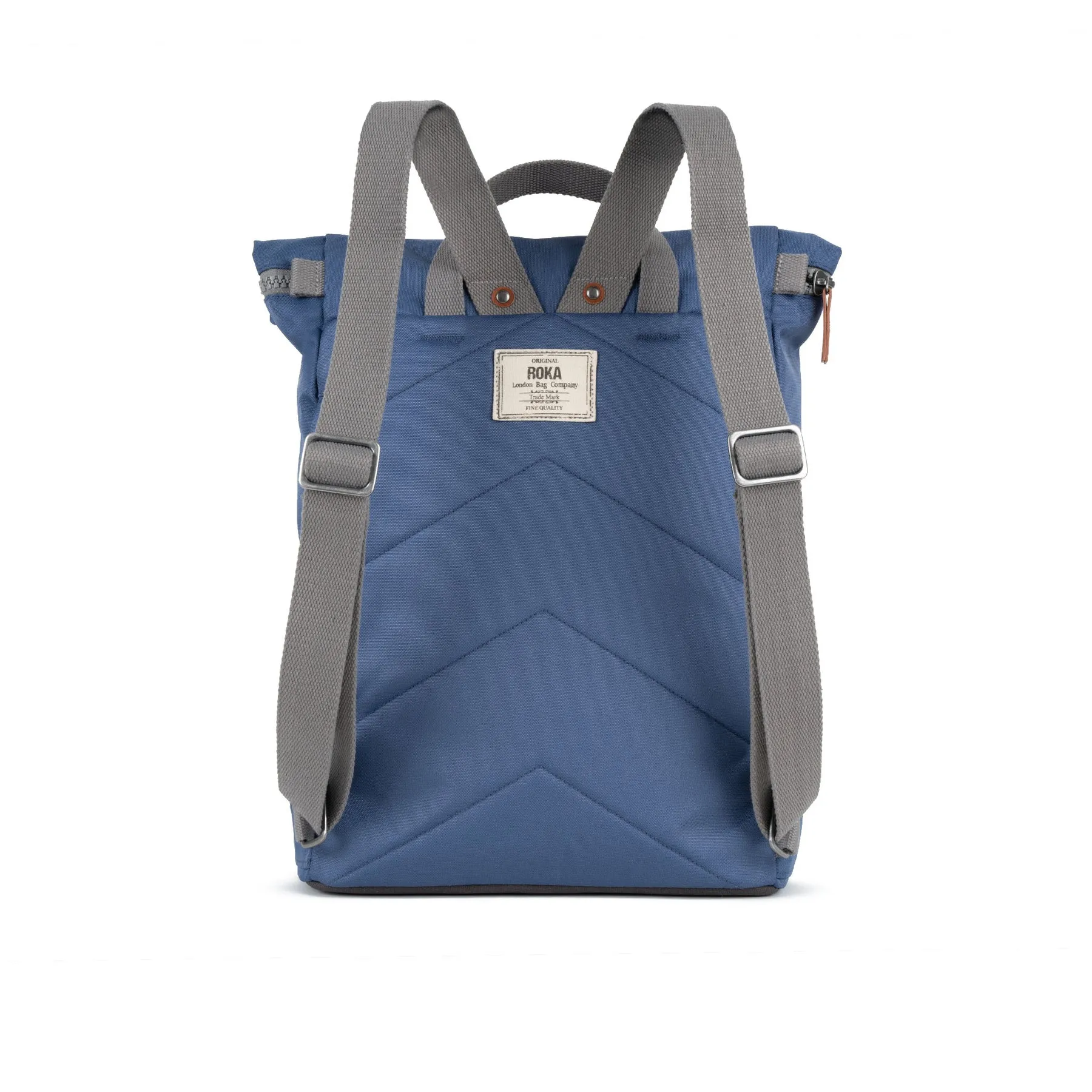 ROKA Finchley A Burnt Blue Large Recycled Canvas Bag - OS sold by The Foot Factory product image thumbnail 3