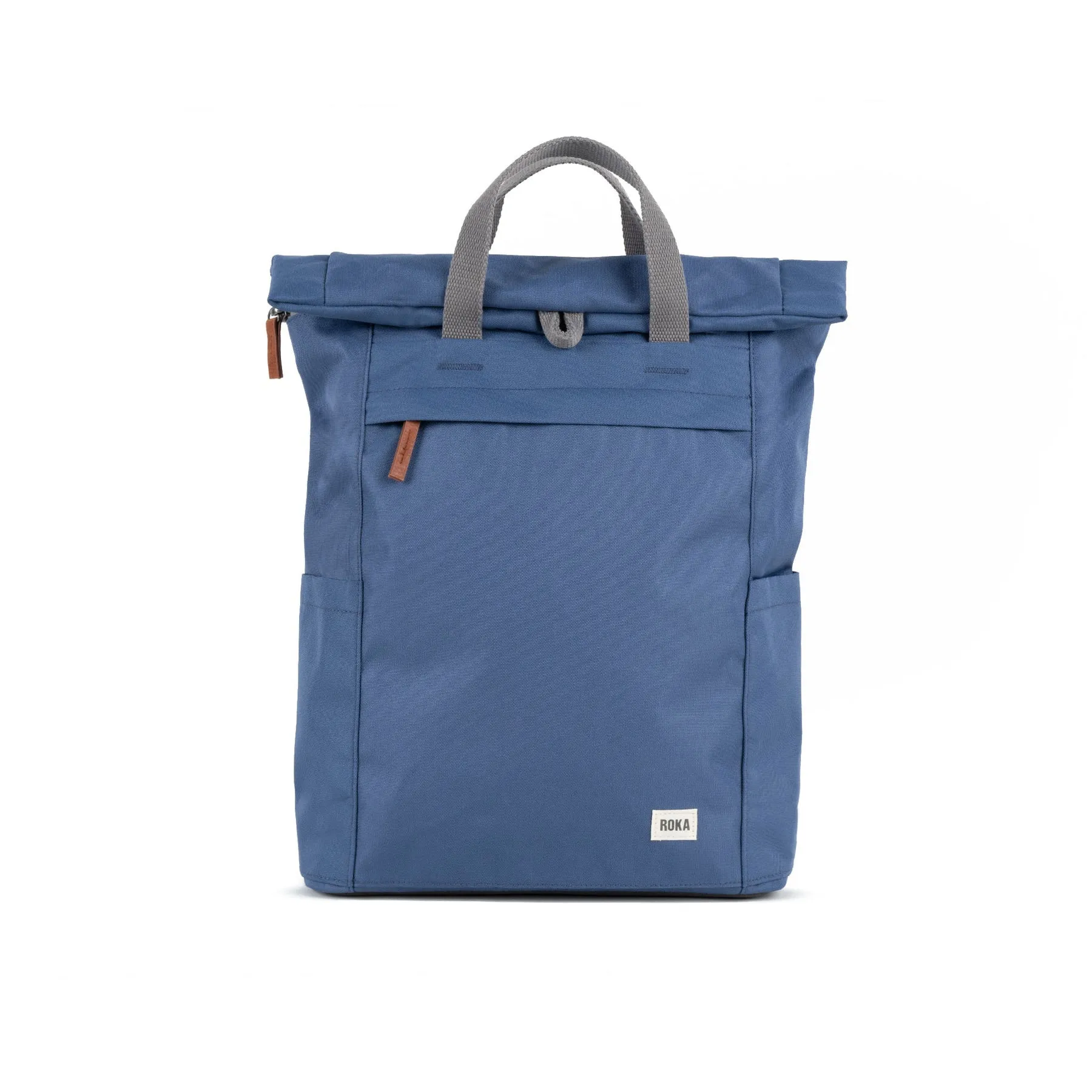 ROKA Finchley A Burnt Blue Large Recycled Canvas Bag - OS sold by The Foot Factory