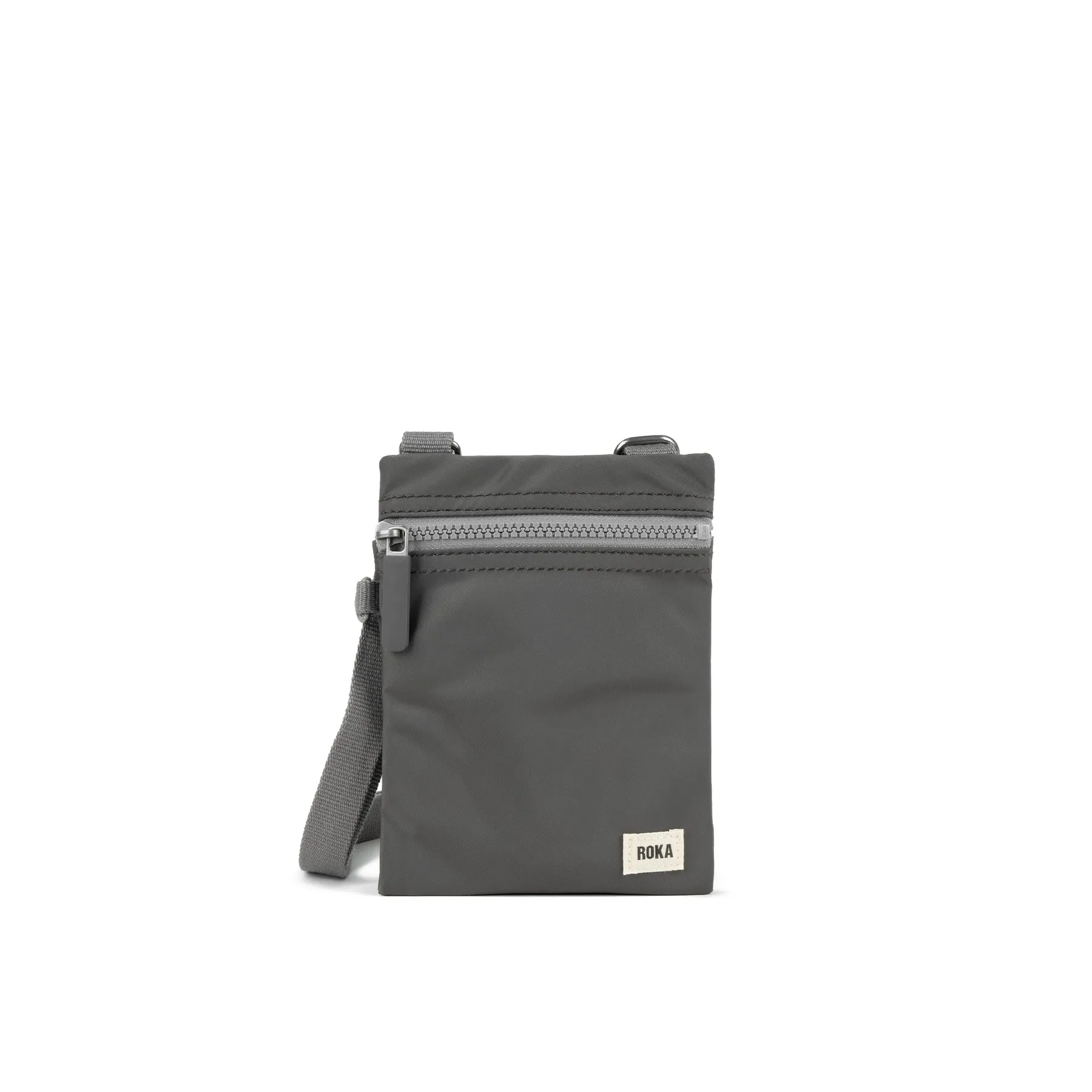 ROKA Chelsea Graphite Recycled Nylon Bag sold by The Foot Factory
