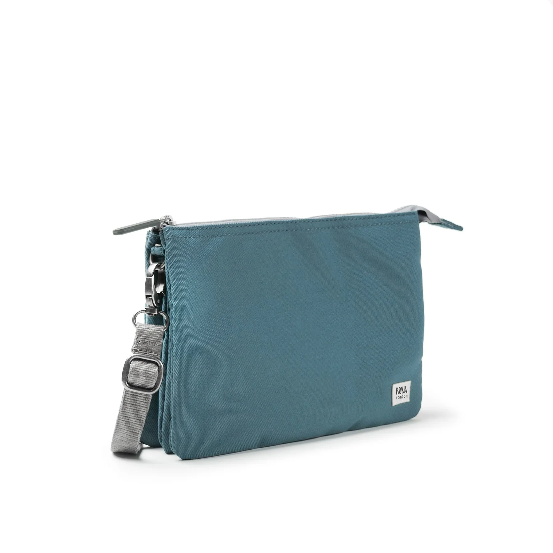 ROKA Carnaby Crossbody Airforce XL Recycled Canvas Bag sold by The Foot Factory product image thumbnail 2