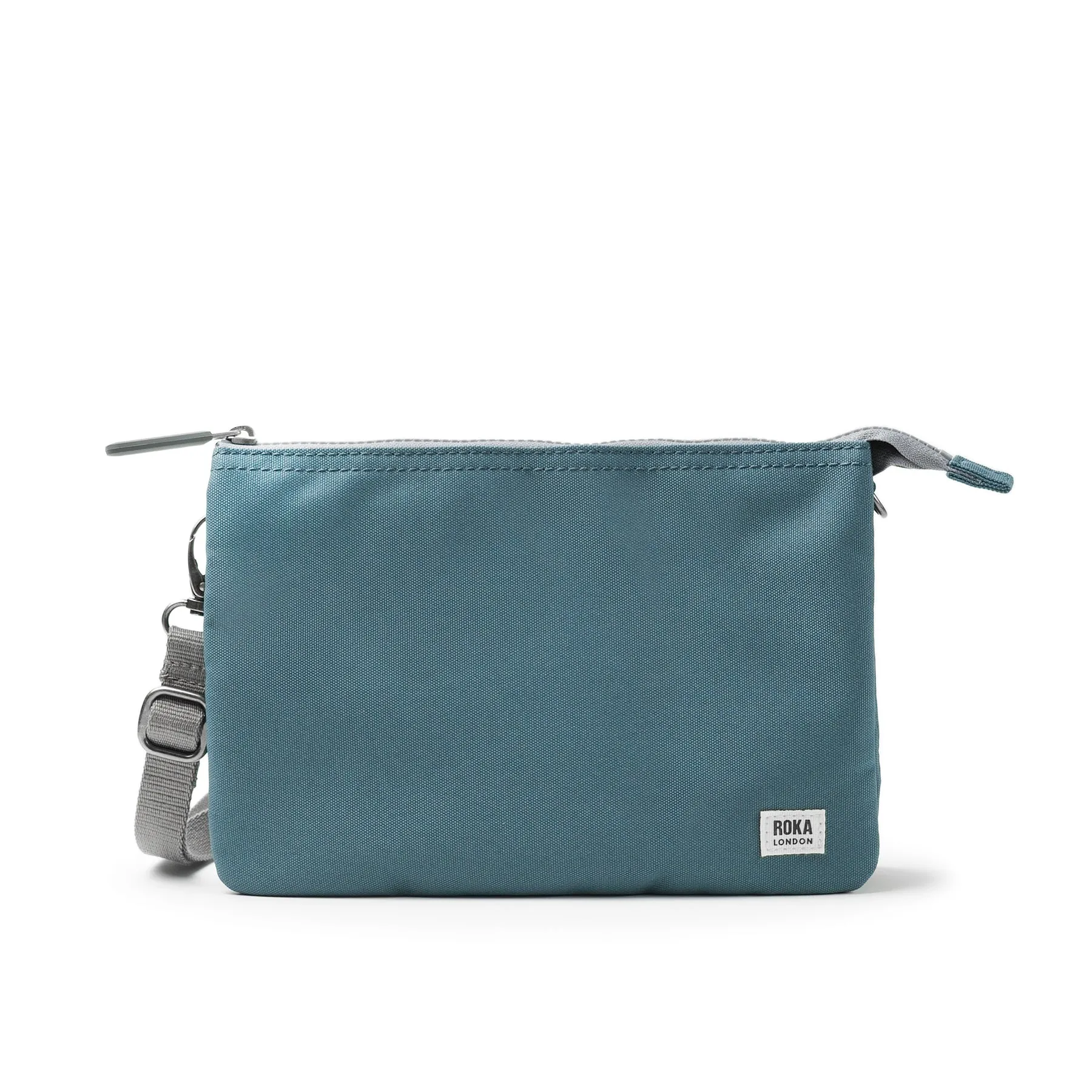 ROKA Carnaby Crossbody Airforce XL Recycled Canvas Bag sold by The Foot Factory