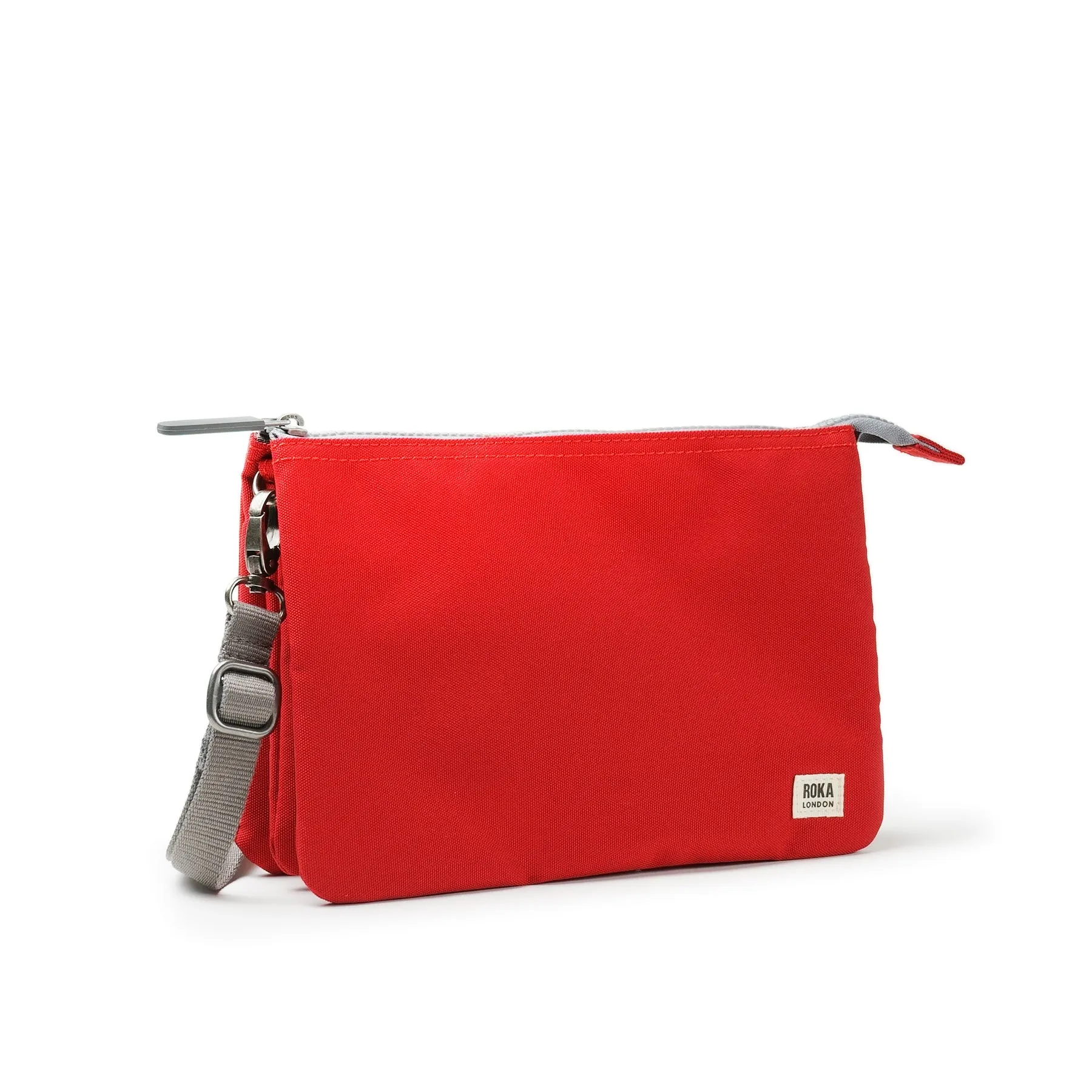 ROKA Carnaby Crossbody Mars Red XL Recycled Canvas Bag sold by The Foot Factory product image thumbnail 2