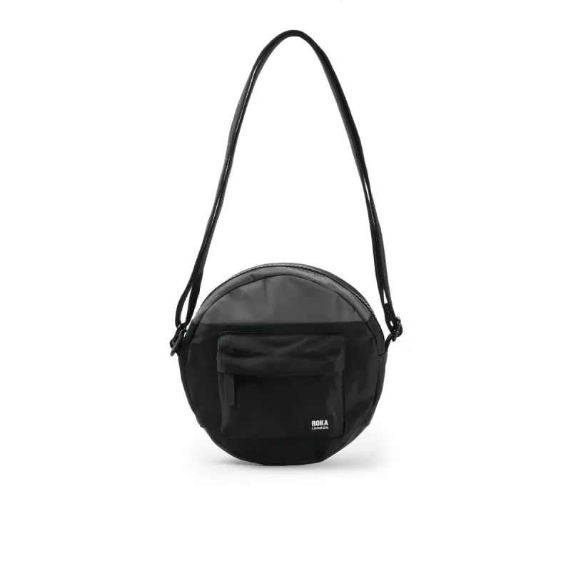 ROKA Creative Waste Paddington B Black / Graphite Small Recycled Nylon Bag sold by The Foot Factory
