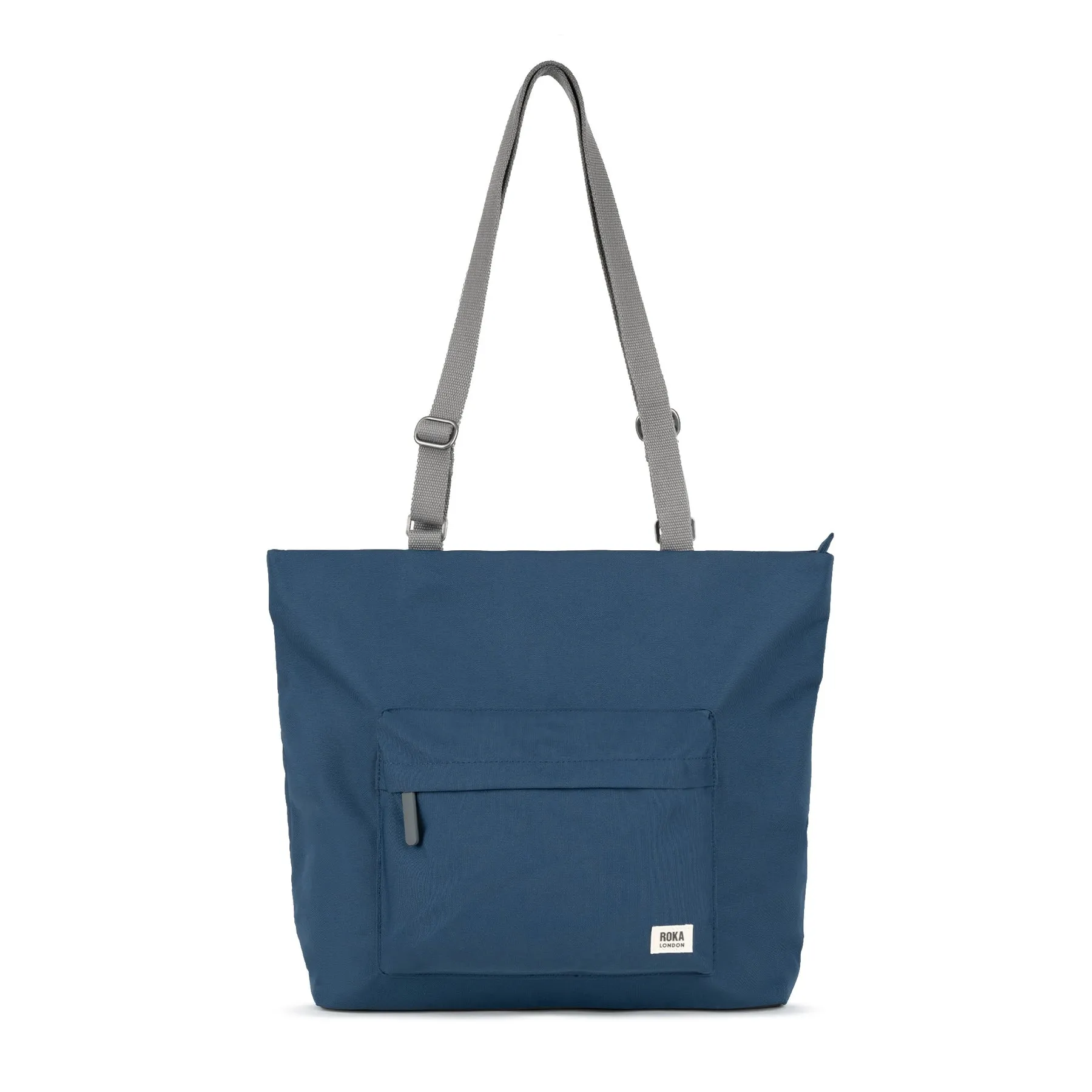 ROKA Trafalgar B Deep Blue Recycled Canvas Bag sold by The Foot Factory