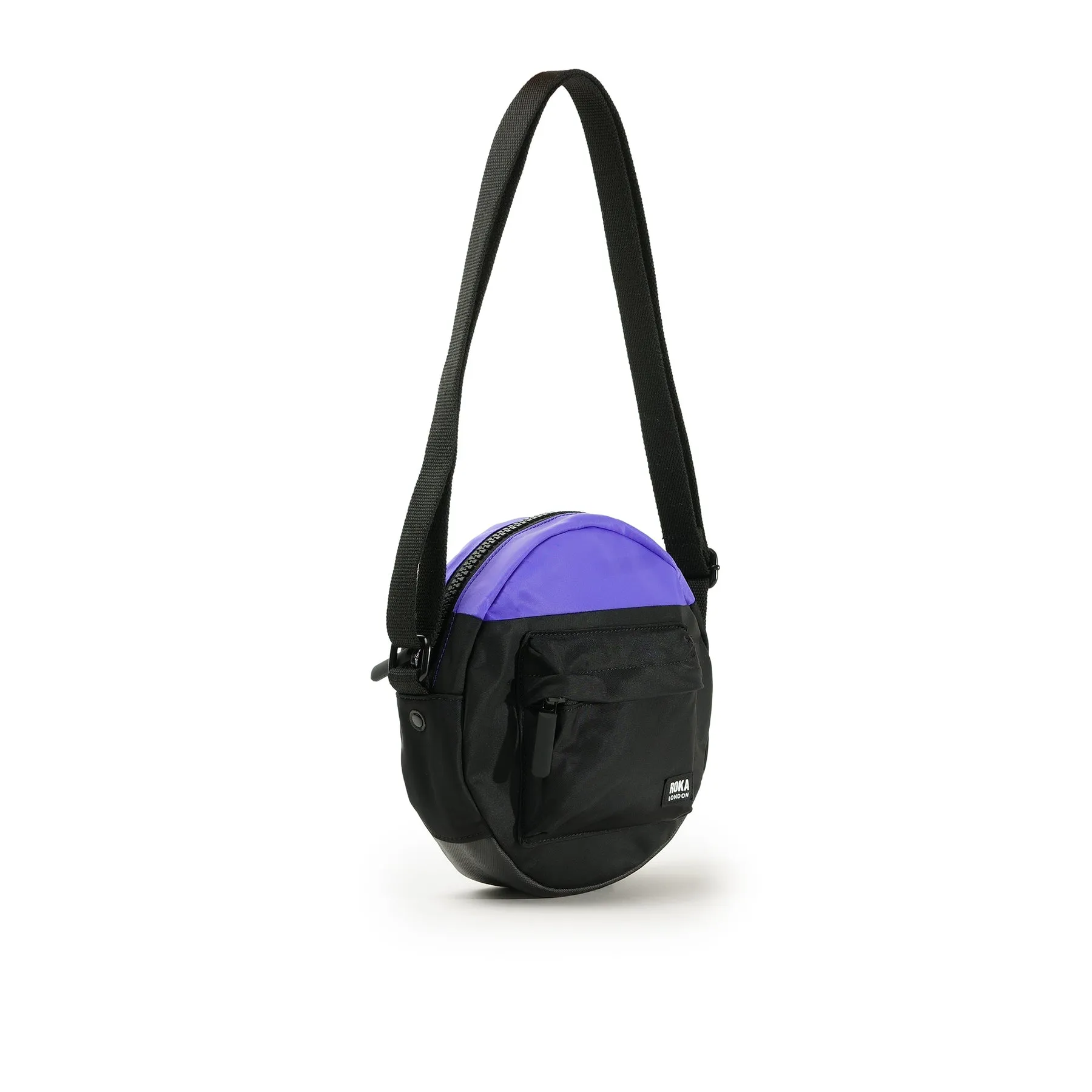 ROKA Creative Waste Paddington B Black / Simple Purple Small Recycled Nylon Bag sold by The Foot Factory product image thumbnail 2