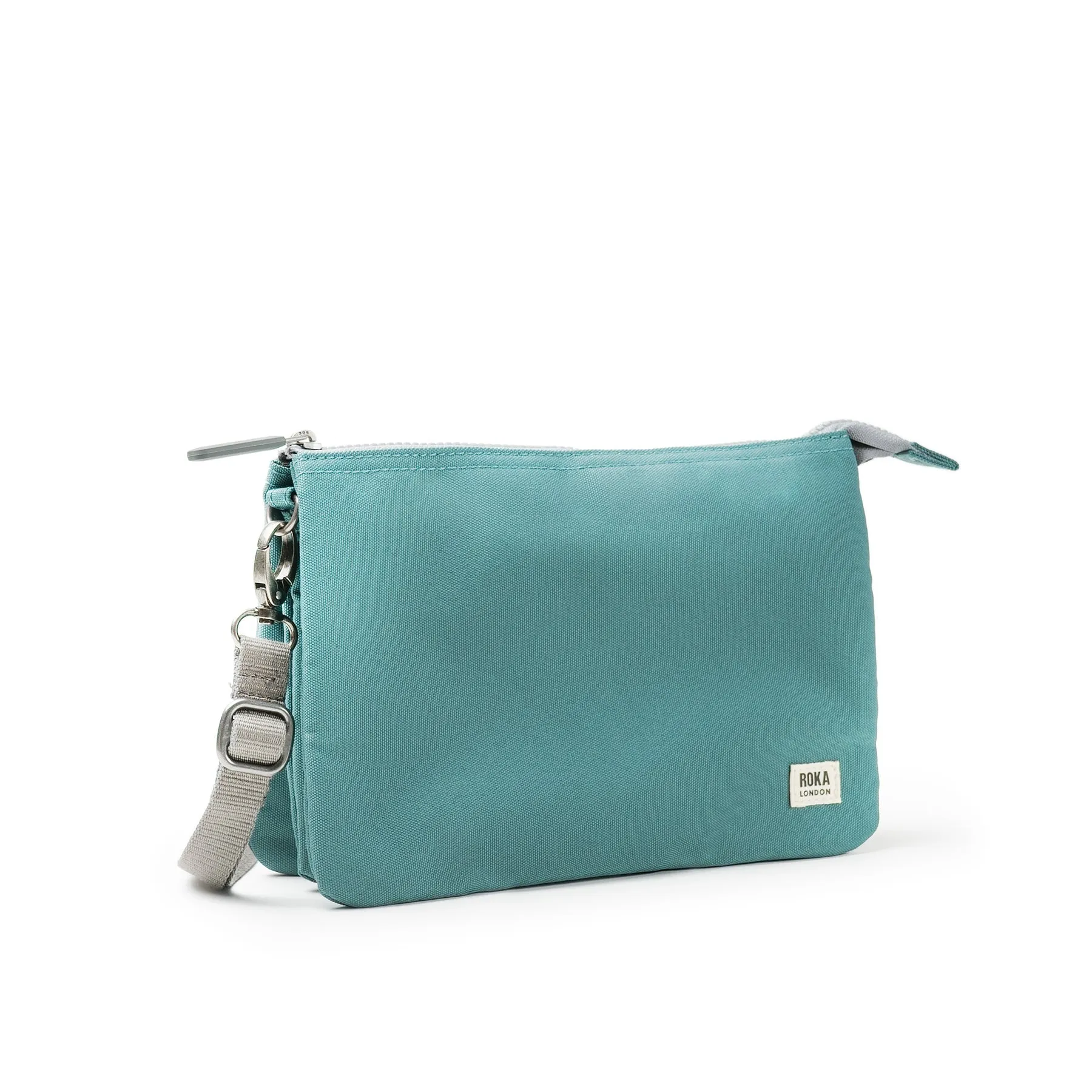 ROKA Carnaby Crossbody Sage XL Recycled Canvas Bag sold by The Foot Factory product image thumbnail 2