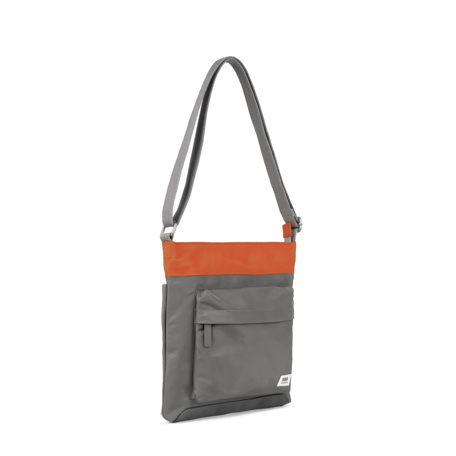 ROKA Creative Waste Kennington B Graphite / Burnt Orange Medium Recycled Nylon Bag sold by The Foot Factory product image thumbnail 2