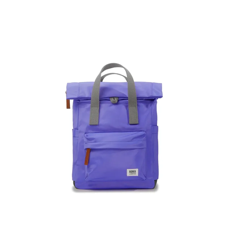 ROKA Canfield B Simple Purple Small Recycled Nylon Bag sold by The Foot Factory