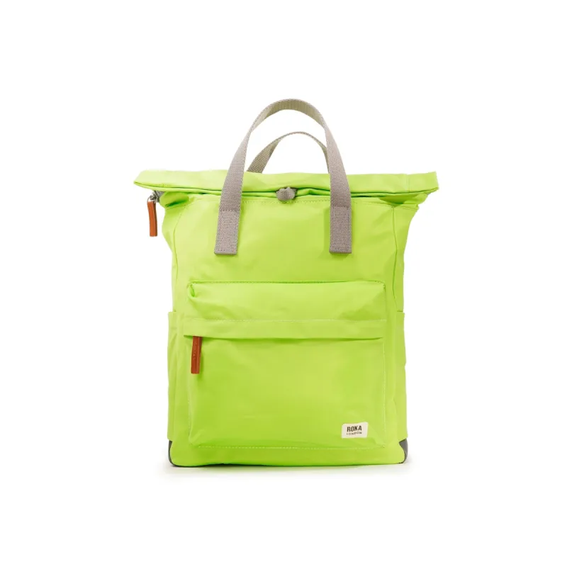 ROKA Canfield B Lime Medium Recycled Nylon Bag sold by The Foot Factory