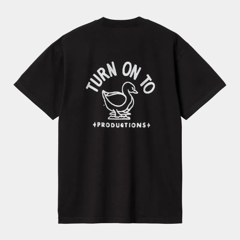 Carhartt WIP Mens Stamp T-Shirt - Black sold by The Foot Factory