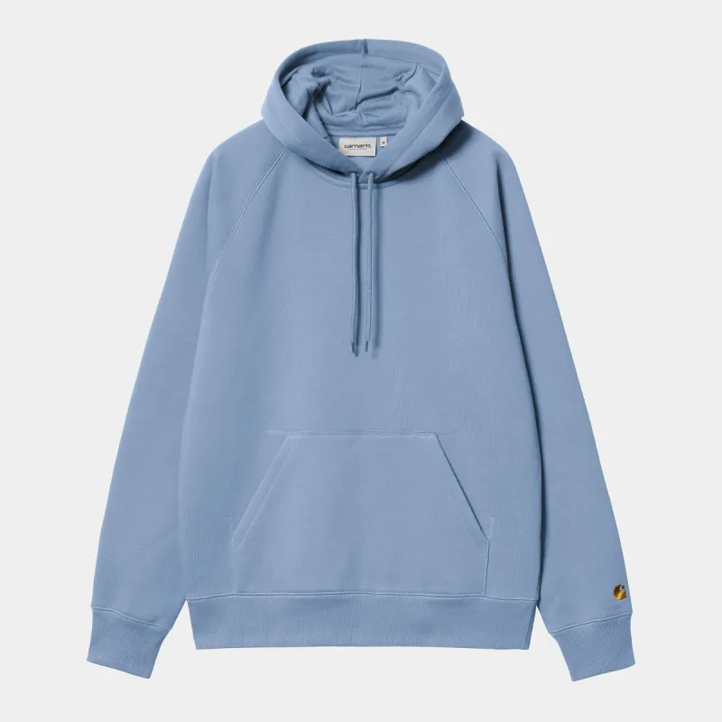 Carhartt WIP Mens Chase Hoodie - Charm Blue sold by The Foot Factory