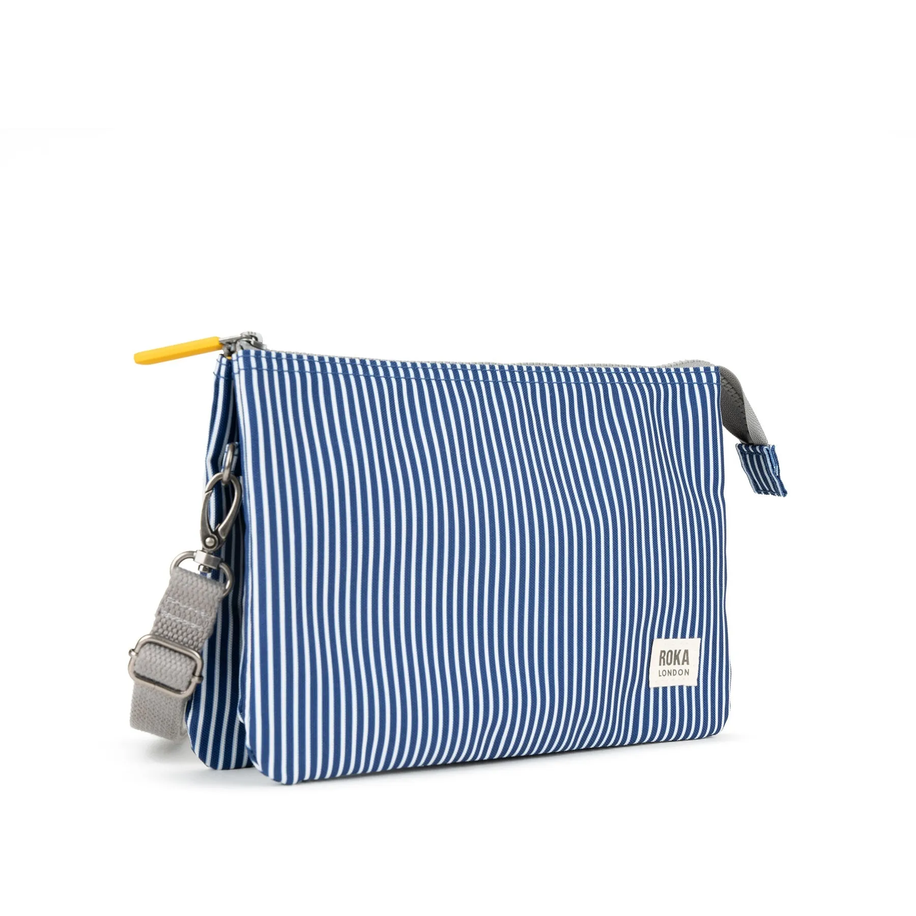 ROKA Carnaby Hickory Stripe XL Recycled Canvas Bag sold by The Foot Factory product image thumbnail 2